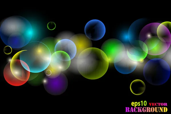 Abstrakt mångfärgade bubblor bakgrund — Stock vektor