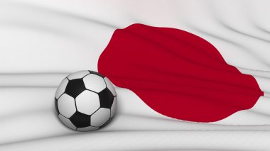 Ballon posé sur drapeau