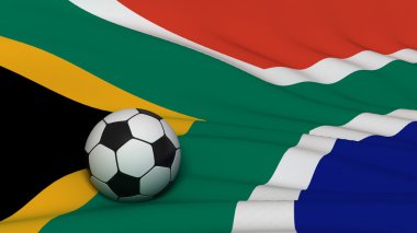 Ballon posé sur drapeau