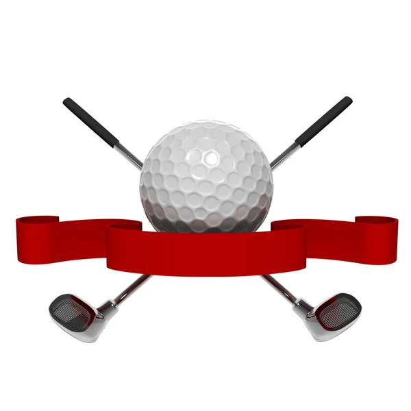Balle de golfe — Fotografia de Stock
