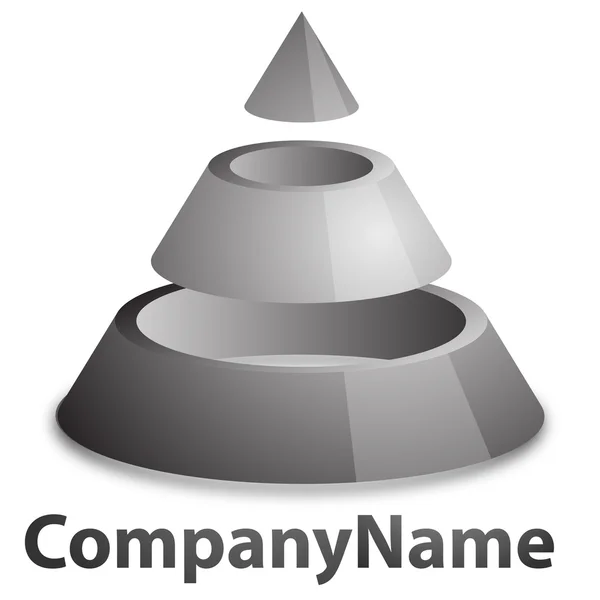Cône de logo — Image vectorielle