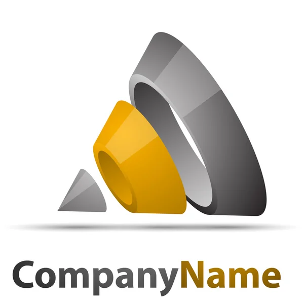 Cône de logo — Image vectorielle