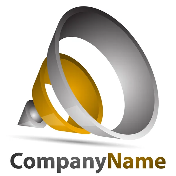 Cone de logotipo — Vetor de Stock