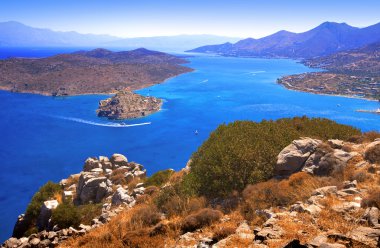 spinalonga. Mirabello Körfezi.