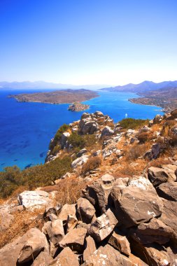 spinalonga. Mirabello Körfezi.