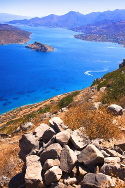 spinalonga. Mirabello Körfezi.