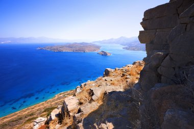 spinalonga. Mirabello Körfezi.