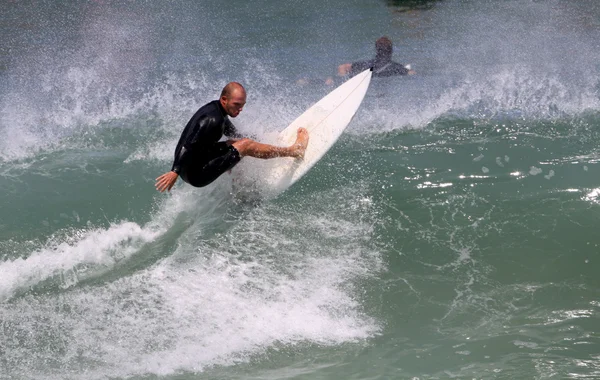 Surfen Wave Rechtenvrije Stockfoto's