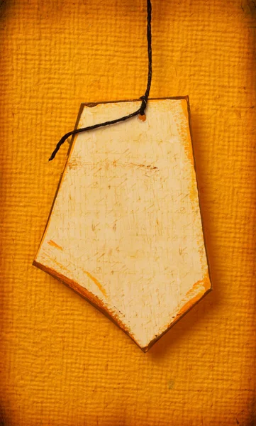 Handmade paper tag — Stock Photo, Image