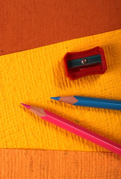 Mångfärgade pennor — Stockfoto