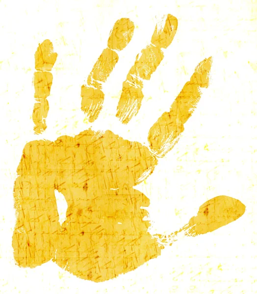 Impressão da mão humana — Fotografia de Stock