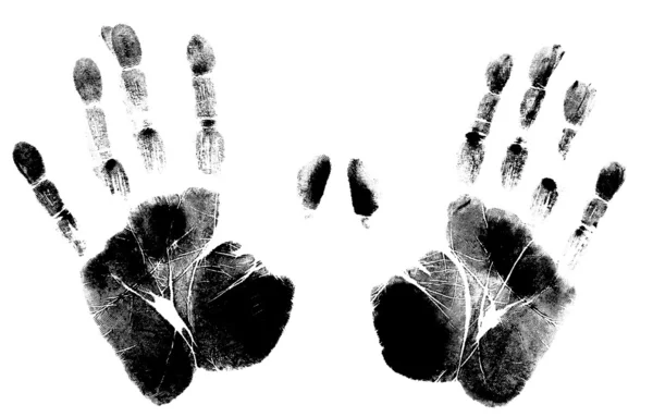 Impressão da mão — Fotografia de Stock