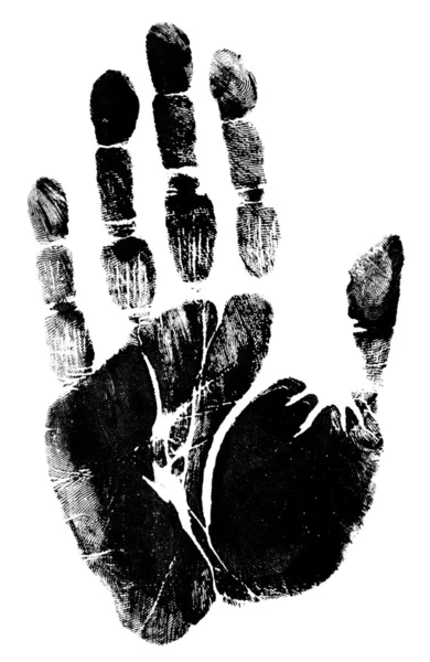 Χέρι εκτύπωση — Φωτογραφία Αρχείου