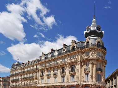 French architecture in Montpellier clipart