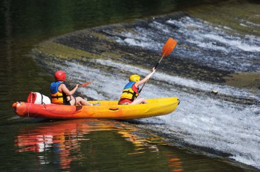 Kayaking clipart