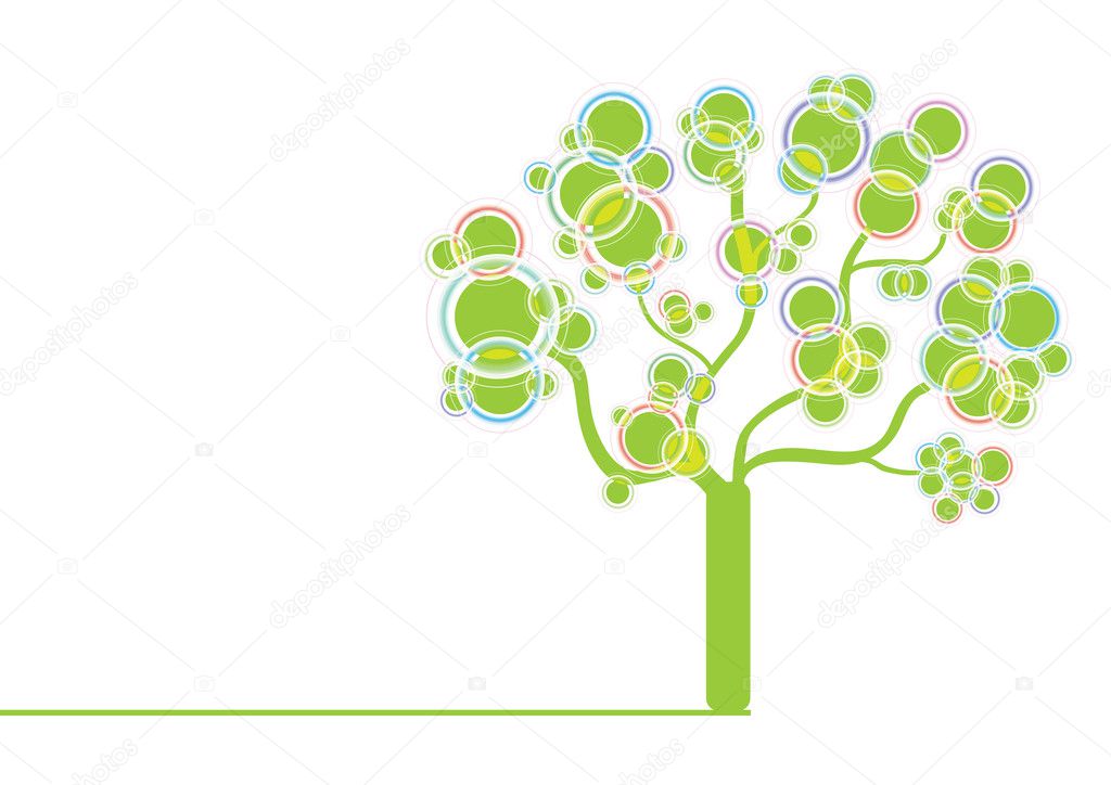 Green graphic tree