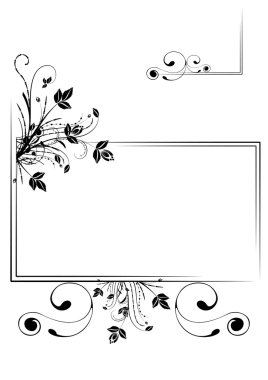 Floral frame clipart