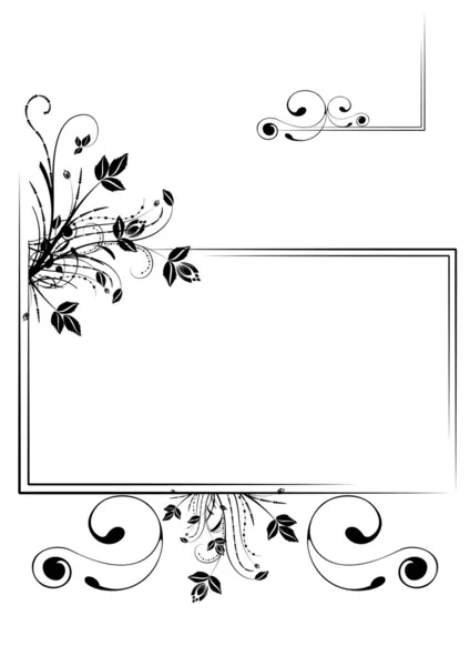 Marco floral — Archivo Imágenes Vectoriales