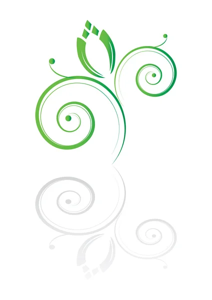Grön växt ikon — Stock vektor