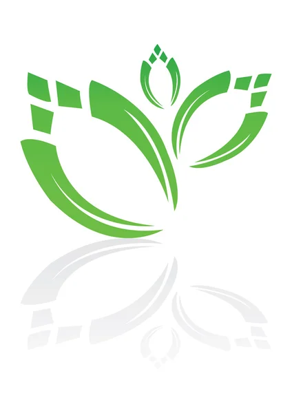 Icono de planta verde — Vector de stock