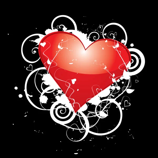 Láska srdce — Stockový vektor