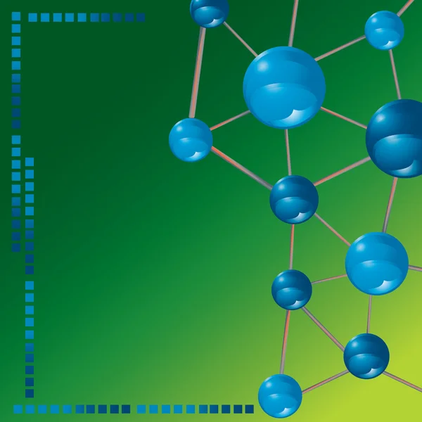 Molekyl teknik bakgrund — Stock vektor