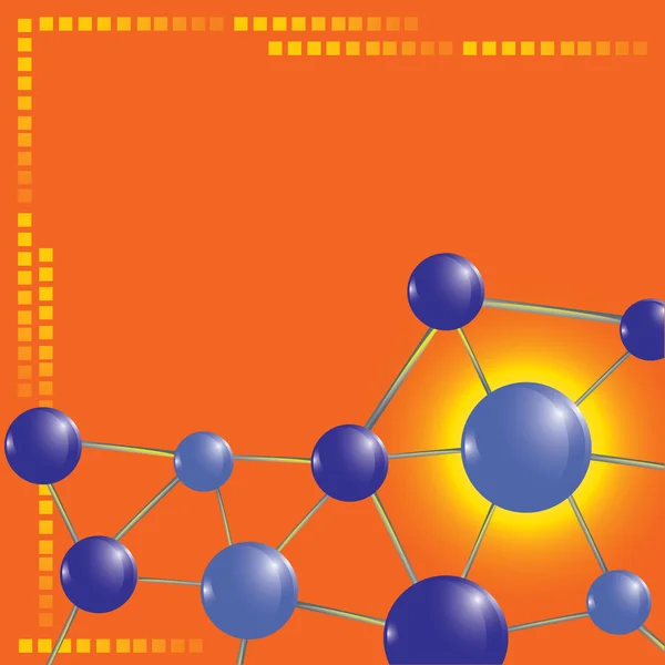 Technique moléculaire arrière-plan — Image vectorielle