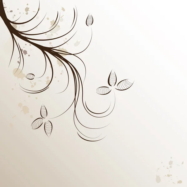 Grungy floral — Image vectorielle