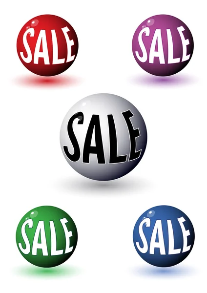 Promotional sale balls — Stock Vector