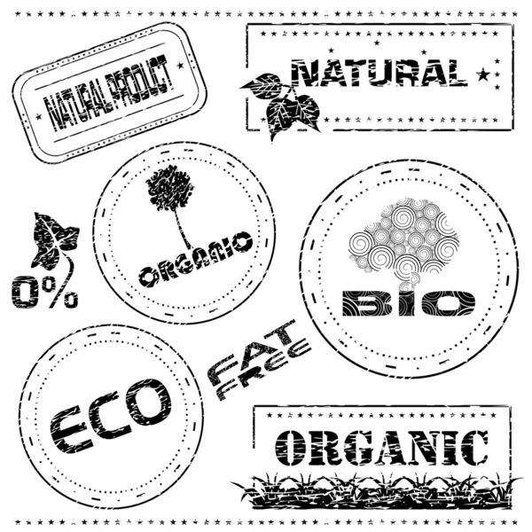 Reciclagem de selos de borracha — Vetor de Stock
