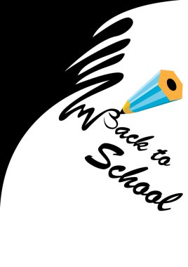 Pencil corner - back to school clipart