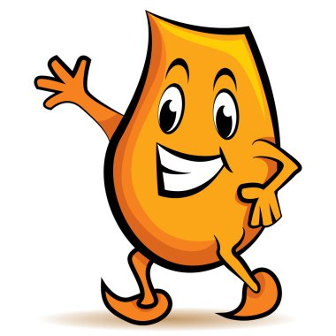 Cartoon character - happy walk clipart