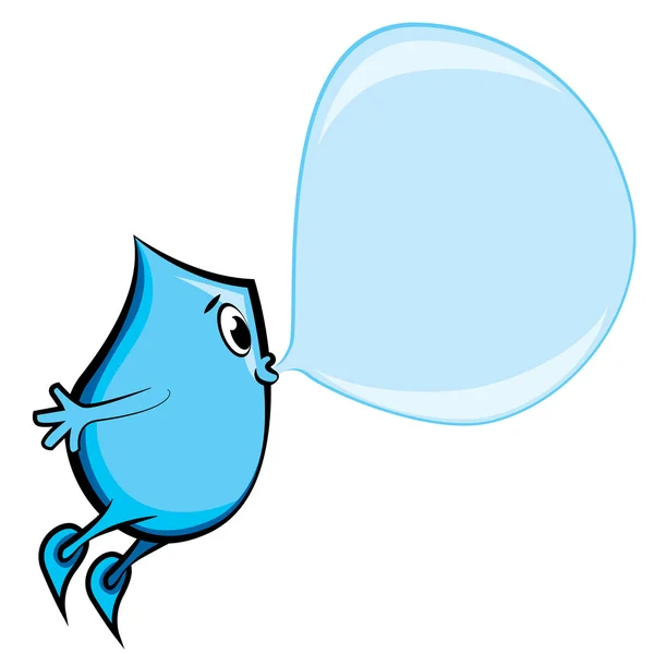 Blinky and bubble — Stock Vector