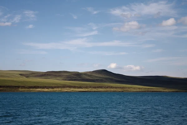 stock image Lake, coast, the sky