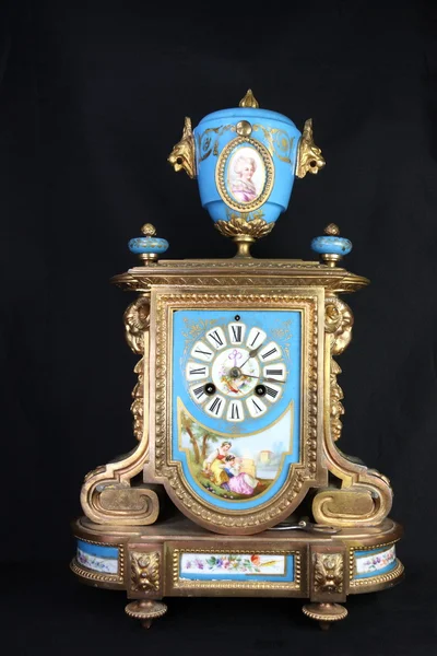 Antike französische Uhr Stockbild