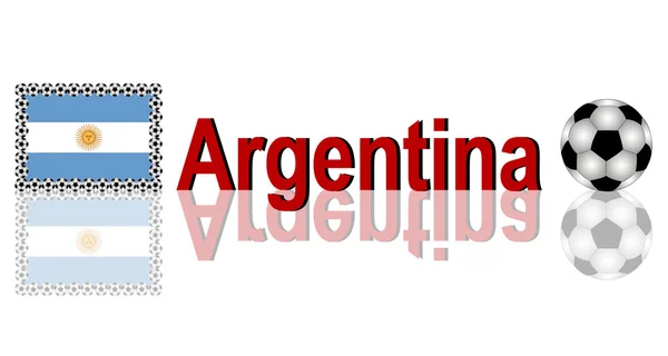 Аргентина по футболу — стоковое фото