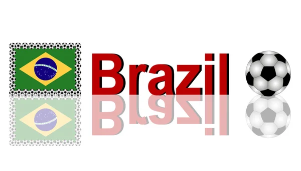 Футбол Бразилії — стокове фото