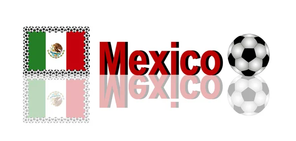 Piłka nożna Meksyk — Zdjęcie stockowe