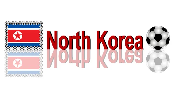 Fußball Nordkoreas — Stockfoto