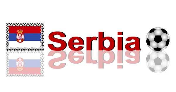 Fußball-Serbien — Stockfoto