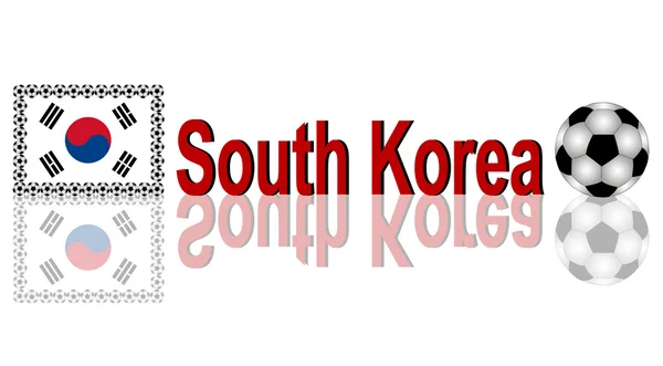 Futebol Coreia do Sul — Fotografia de Stock