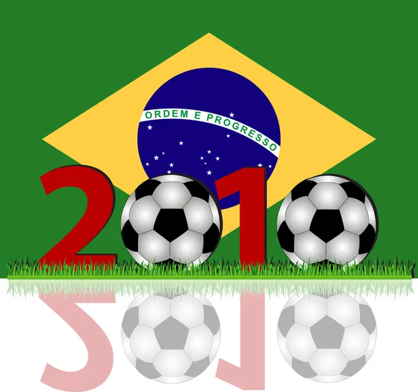 Βραζιλία ποδόσφαιρο 2010 — Φωτογραφία Αρχείου
