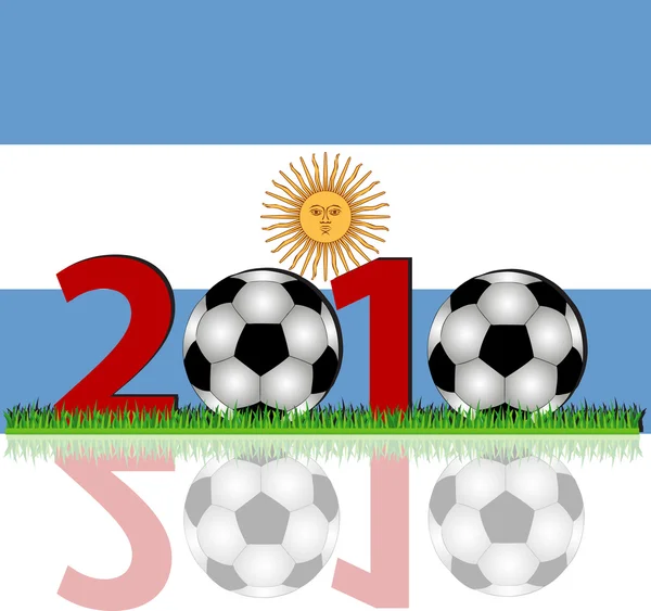 Аргентина по футболу 2010 — стоковое фото