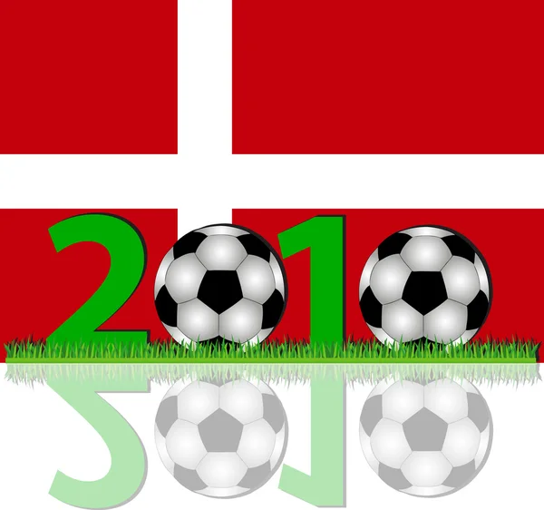 Dánsko Fotbal 2010 — Stock fotografie