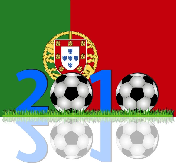 Portugalia piłka nożna 2010 — Zdjęcie stockowe