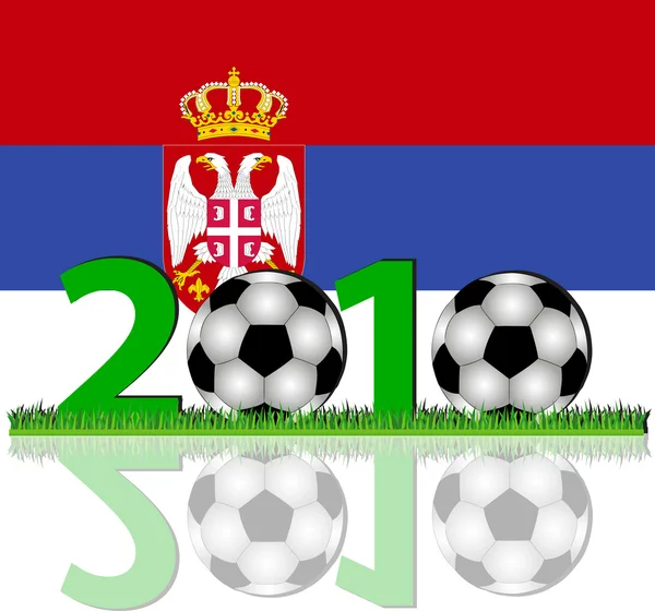 축구 2010 세르비아 — 스톡 사진