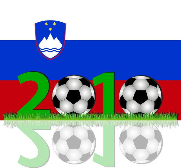 Futebol 2010 Eslovénia — Fotografia de Stock