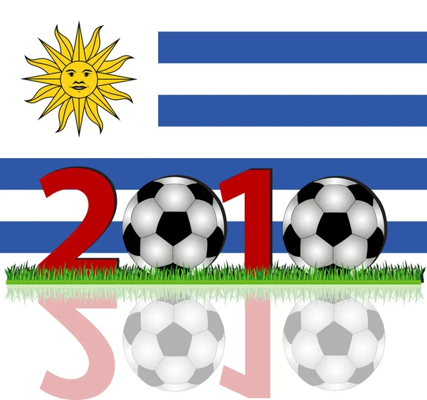 Уругвай по футболу 2010 — стоковое фото