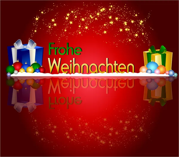Fondo alemán Feliz Navidad — Foto de Stock