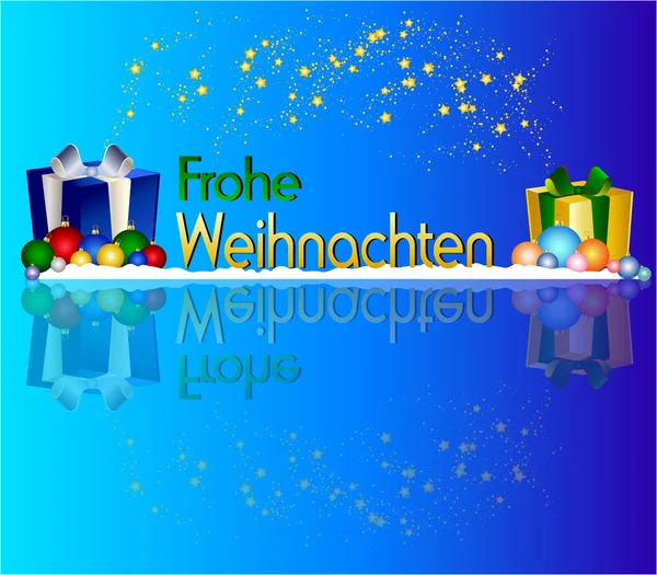 Deutsche frohe Weihnachten Hintergrund — Stockfoto